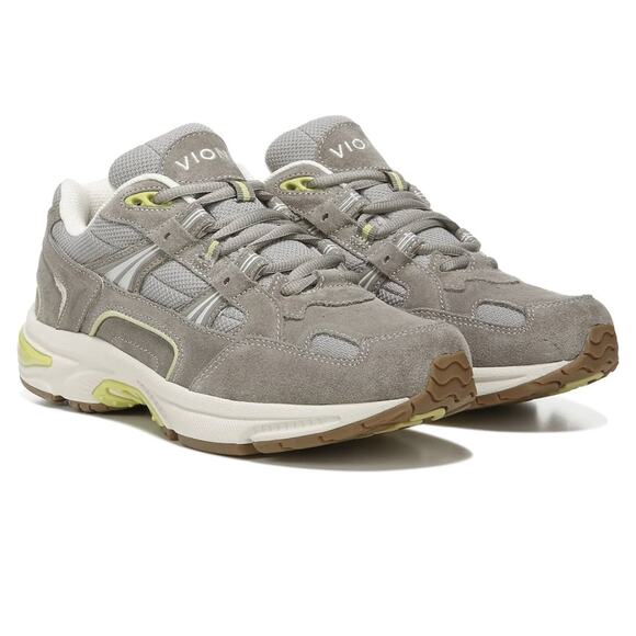 Vionic Men’s Walking Shoe- Stone‎ Gray Suede, NormCore DadCore Comfort Sneaker - Picture 1 of 14